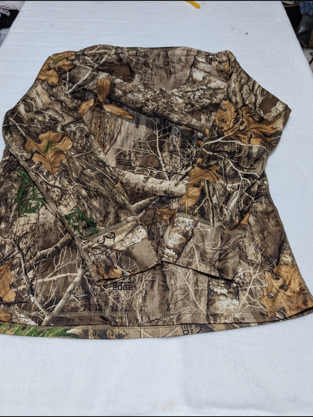 Realtree Edge Men's Long Sleeve Camo Shirt - Brown/Green/Tan Hunting Size Large - Picture 6 of 7